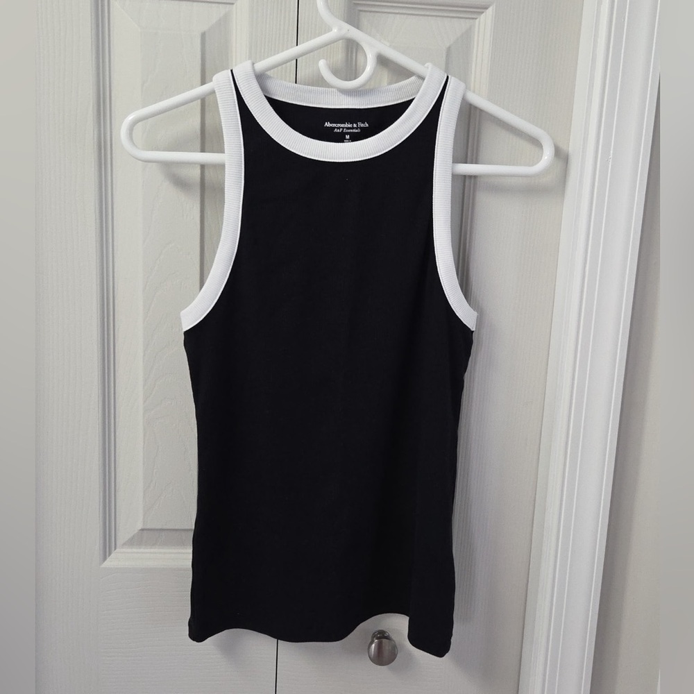 Black and White Abercrombie Tank Top